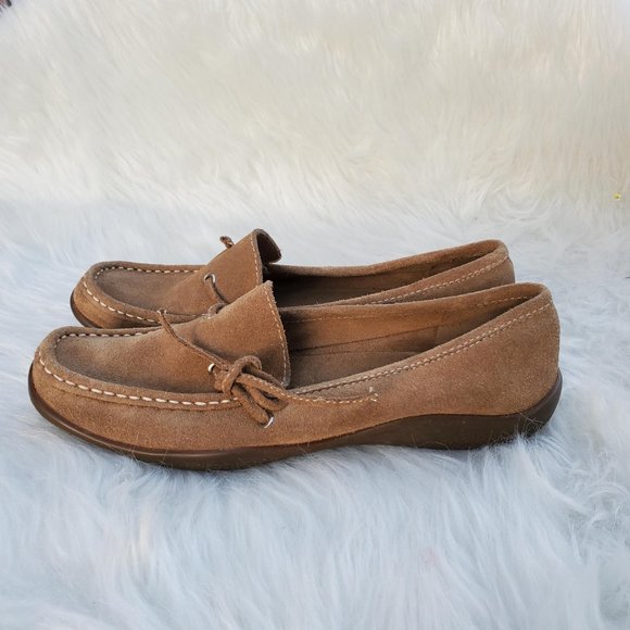 VANELl Tan Brushed Leather Women's Loafers, Size 6.5N - Picture 4 of 7